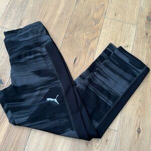 Puma gray and black capri leggings